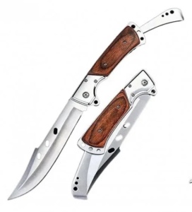 Briceag de camping RAZOARE®otel inoxidabil maro27.5 cm