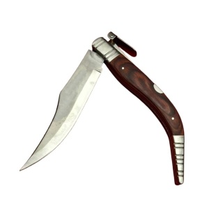 Briceag cu cricket, lamă oțel inoxidabil, maro, 38 cm - Img 2