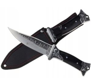Camping RAZOARE®negru - 28 cm, teaca inclusa