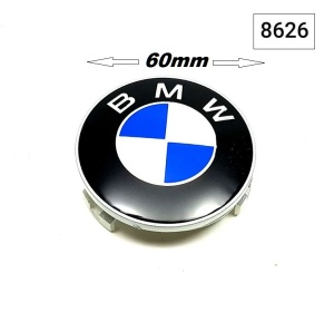 бела/сина капачка BMW за фелна 60mm