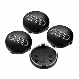 капачка за фелна Audi 60mm-1бр црно - Img 2