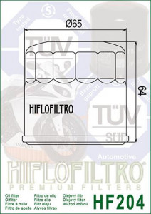 ФИЛТЕР ЗА МАСЛО HIFLOFILTRO HF204 - Img 2