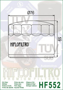 ФИЛТЕР ЗА МАСЛО HIFLOFILTRO HF552 - Img 2