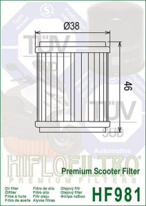 ФИЛТЕР ЗА МАСЛО HIFLOFILTRO HF981 - Img 2