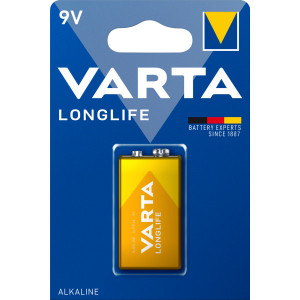Алкална батерија Varta 9V - Longlife (1 парче)