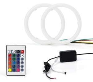 Ангелски очи LED-неонски Ø 70 RGB со далечинско управување. - Img 8