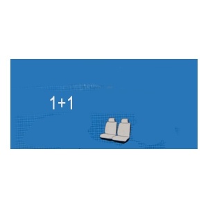 Тапацир PYTHON 1+1 предни седишта - кожен ентериер (црна + црна) - Img 3