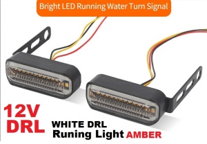 Универзални жмигавци со LED бели + трепкач за движење