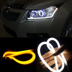 LED /дневна/ СВЕТЛИНА - за фарови бела 30 см. - Img 8