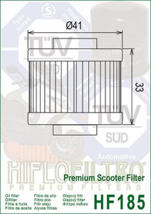 ФИЛТЕР ЗА МАСЛО HIFLOFILTRO HF185 - Img 2