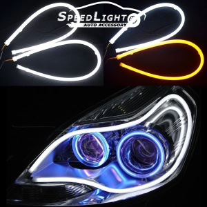LED /дневна/ СВЕТЛИНА - за фарови бела 30 см. - Img 5