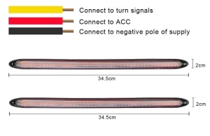 LED /дневна/ СВЕТЛИНА + светло за трчање 34,5 см - Img 1