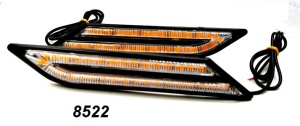 LED /дневни/ аголни светла S5 2 парчиња - портокалови.