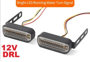 Универзални жмигавци со LED Жолта+Трчалка