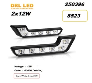 LED /дневни/ светла 12W- (2 парчиња сет)