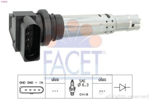 бобина за палење FACET OE Equivalent-Audi A3 1.4 02-> - Img 2