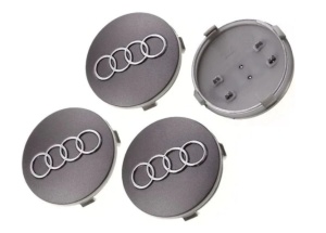 капачка за фелна Audi 60mm-1бр.-сив - Img 2