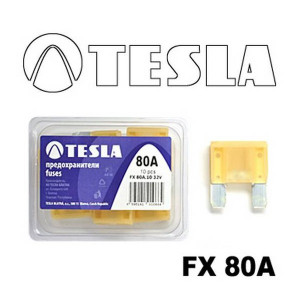 Осигурувачи FX00 MAXI - 80A - TESLA (10 парчиња)