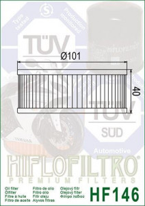 ФИЛТЕР ЗА МАСЛО HIFLOFILTRO HF146 - Img 2