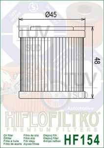 ФИЛТЕР ЗА МАСЛО HIFLOFILTRO HF154 - Img 2
