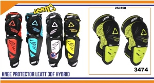 Штитници за колена - Leatt Hybrid-3DF - жолт сет