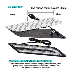 LED /дневна светлина/ аголни светла S5 2 парчиња - 15W -црвена - Img 2