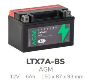 Акумулатор AGM 12V - 6Ah (150x86x94h) LTX7A-BS - Img 1