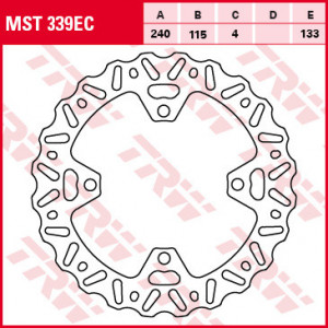 ДИСК ЗА СОПИРАЊЕ TRW MST339EC