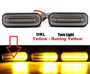 Универзални жмигавци со LED Жолта+Трчалка - Img 5