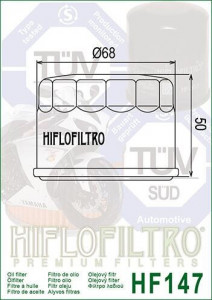 ФИЛТЕР ЗА МАСЛО HIFLOFILTRO HF147 - Img 2