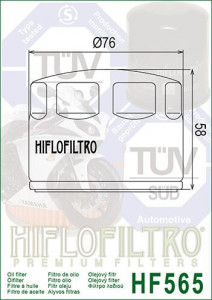 ФИЛТЕР ЗА МАСЛО HIFLOFILTRO HF565 - Img 2