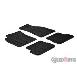 Гумени патосници Gledring за Audi A6 караван 2004-2010 4 дела црни