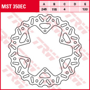 ДИСК ЗА СОПИРАЊЕ TRW MST350EC