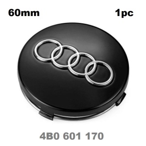 капачка за фелна Audi 60mm-1бр црно