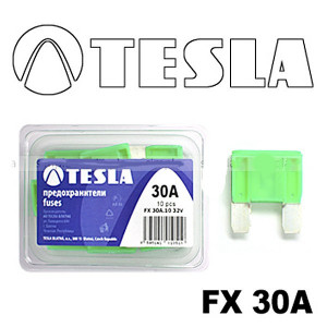Осигурувачи FX00 MAXI - 30A - TESLA (10 парчиња)