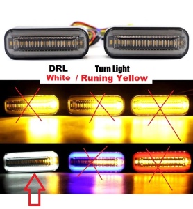 Универзални жмигавци со LED бели + трепкач за движење - Img 3