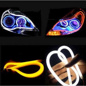 LED /дневна/ СВЕТЛИНА - за фарови бела 50 см. - Img 2