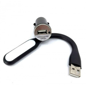 USB полнач 12V - 24V со светилка