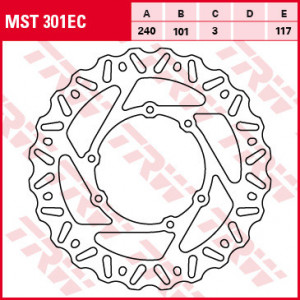 ДИСК ЗА СОПИРАЊЕ TRW MST301EC