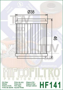 ФИЛТЕР ЗА МАСЛО HIFLOFILTRO HF141 - Img 2