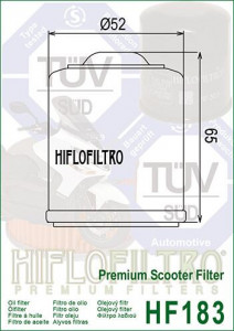ФИЛТЕР ЗА МАСЛО HIFLOFILTRO HF183 - Img 2