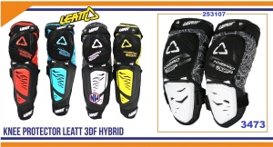 Штитници за колена - Leatt Hybrid-3DF- бел сет
