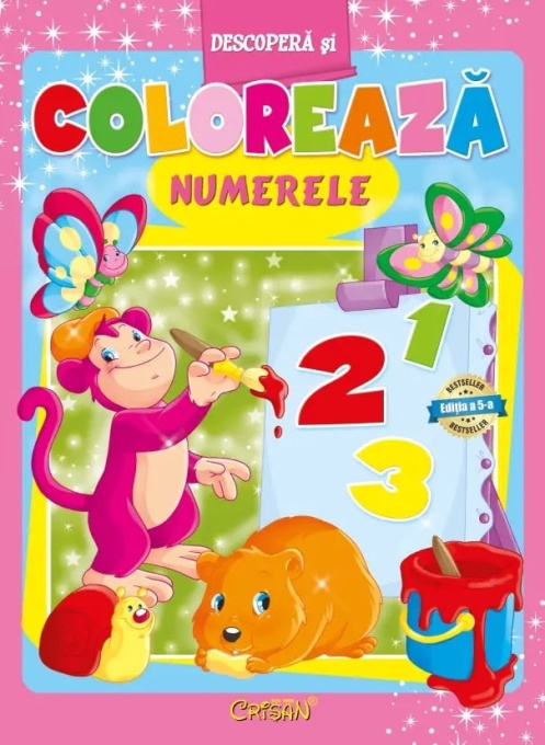 Numerele (Descopera si coloreaza) Format redus. Bestseller. Editia a 5-a