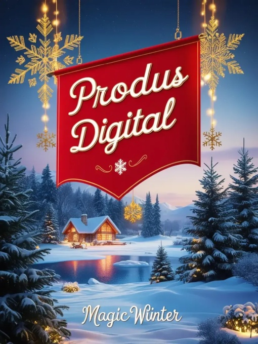 Produs digital "Listeaza si coloreaza O Iarna Magica" (140 imagini)