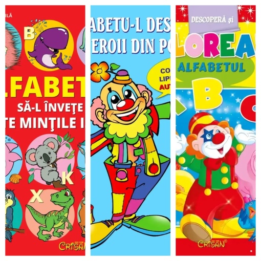 Pachet "Alfabetul" - 3 Carti (1 gratuita)