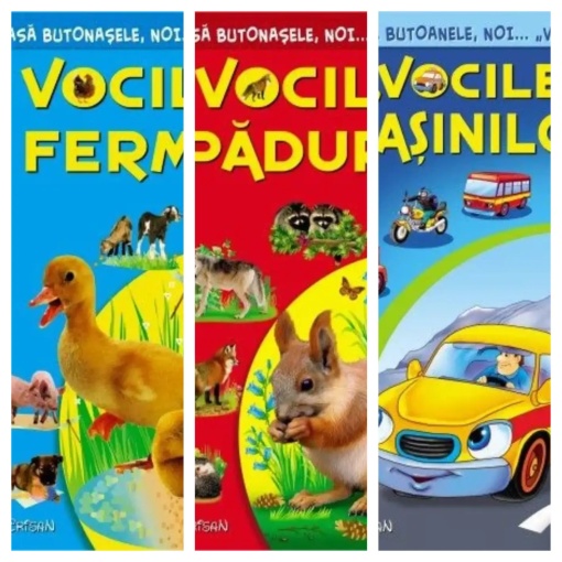 Pachet "Apasa, noi vorbim!" - 3 Carti sonore (1 gratuita)