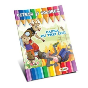 Citesc si colorez - Capra cu trei iezi