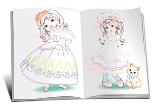 Marea carte de colorat - Fashion - Printese mici - Img 2