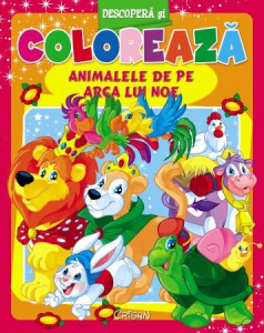 Animale de pe Arca lui Noe (Descoperă şi colorează)
