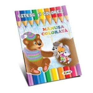 Citesc si colorez - Manusa colorata